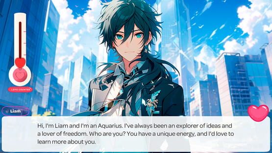 Screenshot Love Anime Boys Club: Language and Date Zodiac Signs
