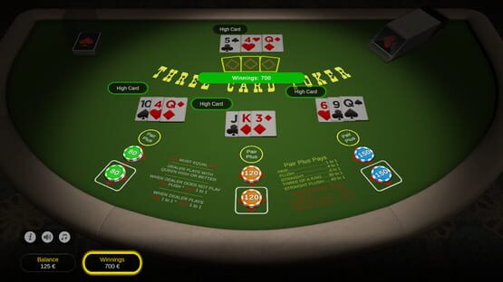 Screenshot 3 Card Poker