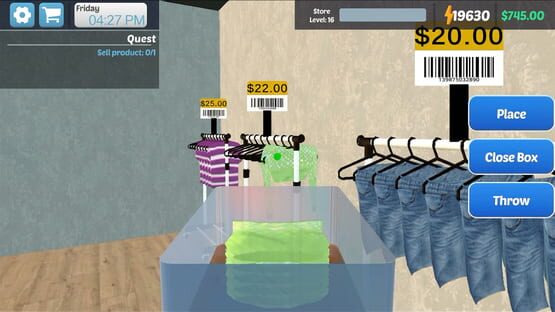 Screenshot Clothing Store Simulator