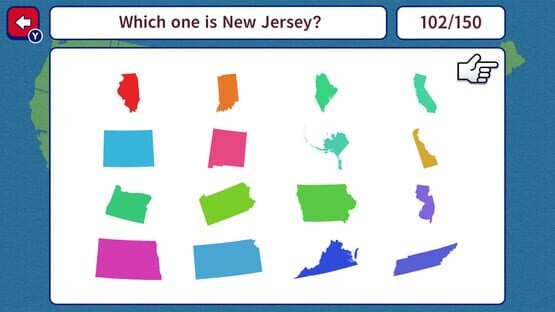 Screenshot Geo Brain Boost! 50 U.S. States Silhouette Quiz