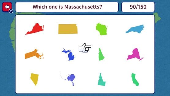 Screenshot Geo Brain Boost! 50 U.S. States Silhouette Quiz