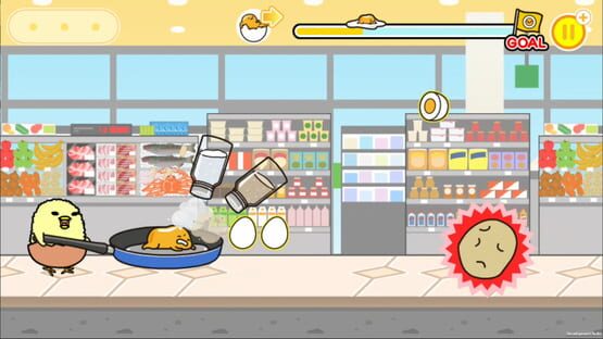 Screenshot Gudetamarun: Running Gudetama! But Gudetama wants to be Gudegude