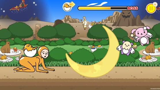 Screenshot Gudetamarun: Running Gudetama! But Gudetama wants to be Gudegude