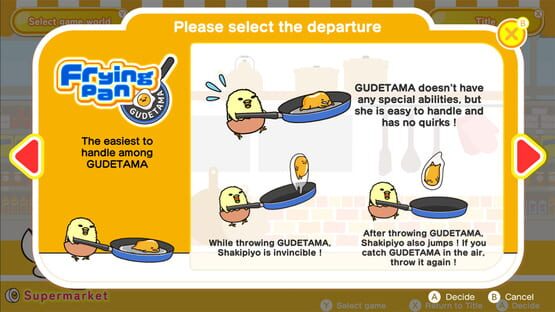 Screenshot Gudetamarun: Running Gudetama! But Gudetama wants to be Gudegude