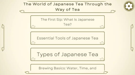 Screenshot The World of Japanese Tea Through the Way of Tea
