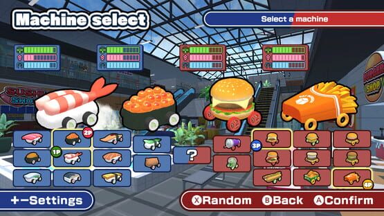 Screenshot Sushi vs. Burger Race