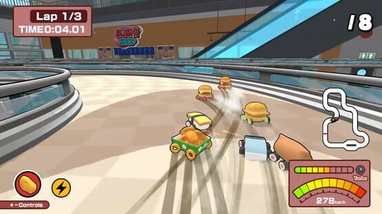 Screenshot Sushi vs. Burger Race