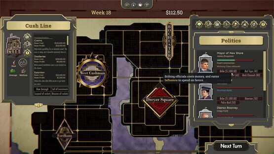 Screenshot The Commission: Organized Crime Grand Strategy
