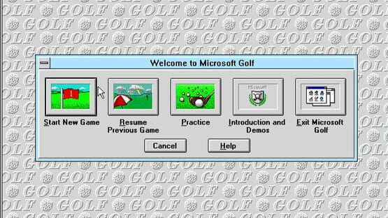 Screenshot Microsoft Golf