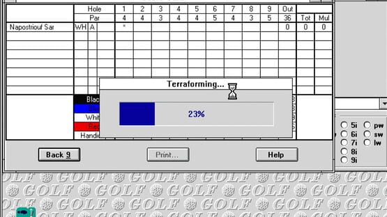 Screenshot Microsoft Golf