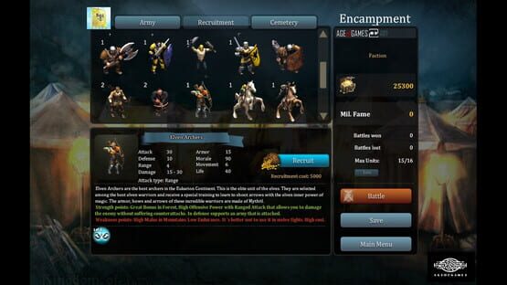 Screenshot Fantasy Kommander: Eukarion Wars