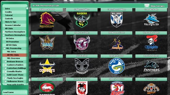 Screenshot Rugby League Team Manager 2015