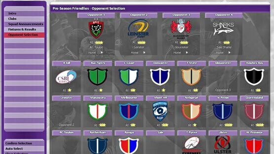 Screenshot Rugby Union Team Manager 2015
