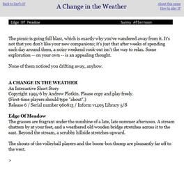 Cover A Change in the Weather