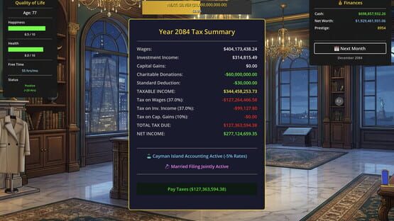 Screenshot Self Made: Investment Life Sim