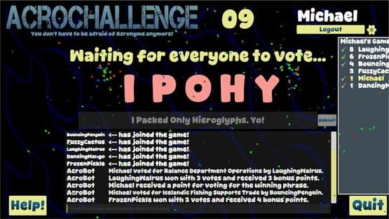 Screenshot AcroChallenge