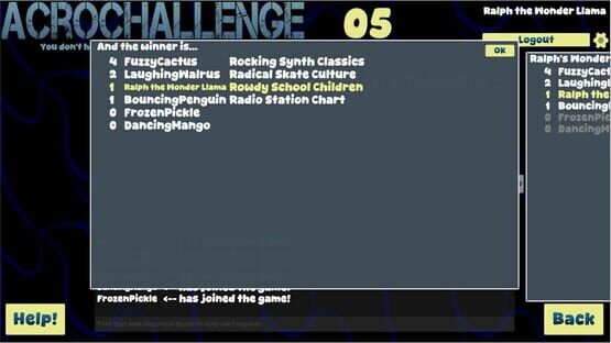 Screenshot AcroChallenge