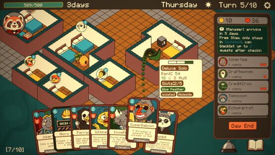 Screenshot Overbooked