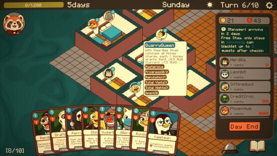 Screenshot Overbooked