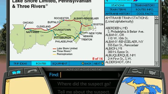 Screenshot Where in America is Carmen Sandiego?: The Great Amtrak Train Adventure