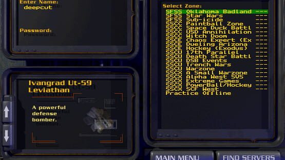 Screenshot SubSpace