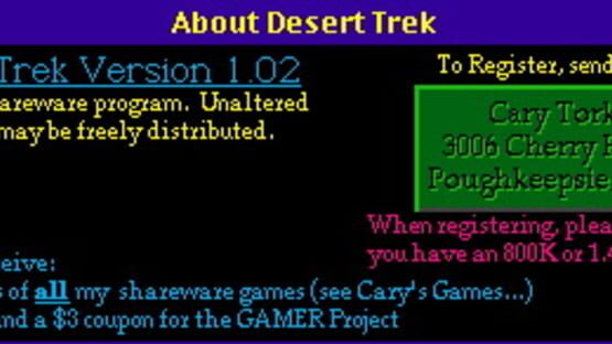 Screenshot Desert Trek
