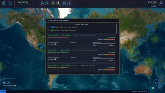 Screenshot SkyChart: Airline Executive