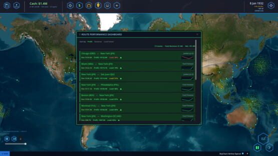 Screenshot SkyChart: Airline Executive