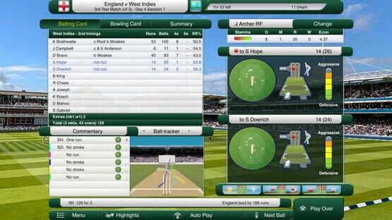 Screenshot Cricket Captain 2020