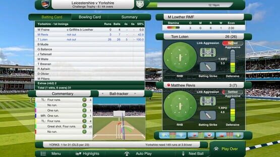 Screenshot Cricket Captain 2020