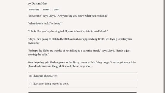 Screenshot Choice of the Star Captain