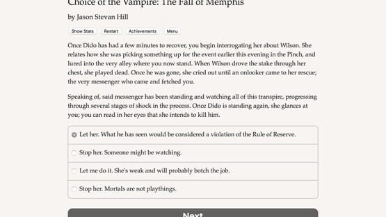 Screenshot Choice of the Vampire: The Fall of Memphis