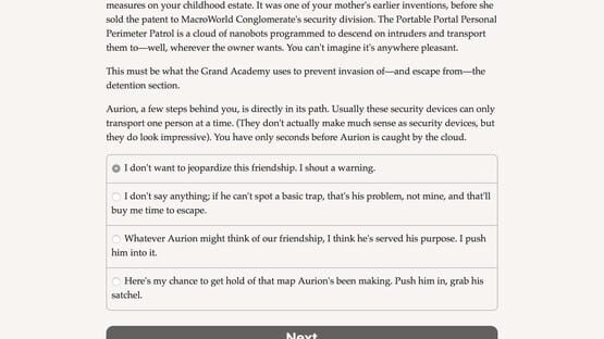 Screenshot Grand Academy for Future Villains