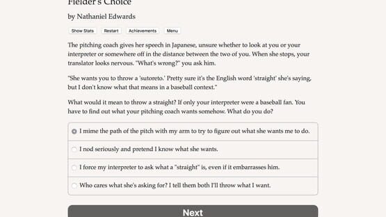 Screenshot The Fielder's Choice