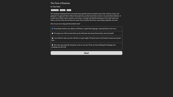 Screenshot Faerie's Bargain: The Price of Business