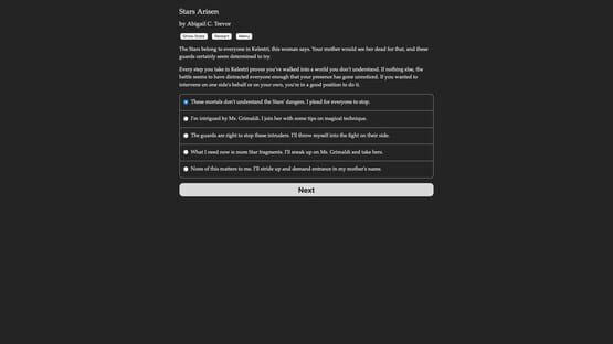 Screenshot Stars Arisen