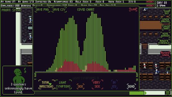 Screenshot Covid Simulator