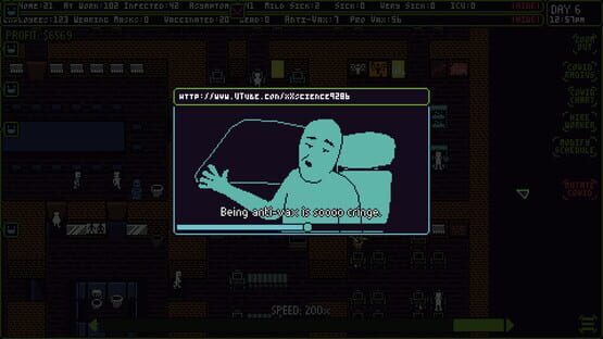 Screenshot Covid Simulator