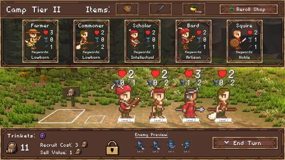 Screenshot Mirror Throne: Auto Battler