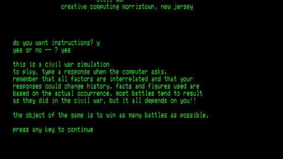 Screenshot Civil War