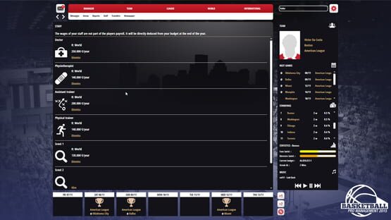 Screenshot Basketball Pro Management 2015