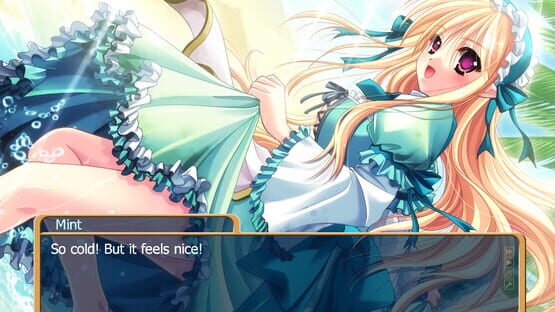 Screenshot A dragon girl looks up at the endless sky