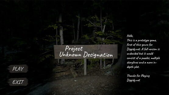 Screenshot Project Unknown Designation