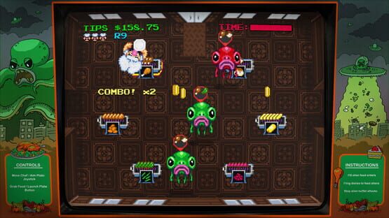 Screenshot Digital Eclipse Arcade: Invasion of the Buffet Snatchers