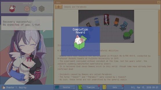 Screenshot Demons' Timeline