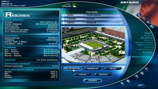 Screenshot PC Fútbol 2000