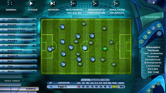Screenshot PC Fútbol 2001