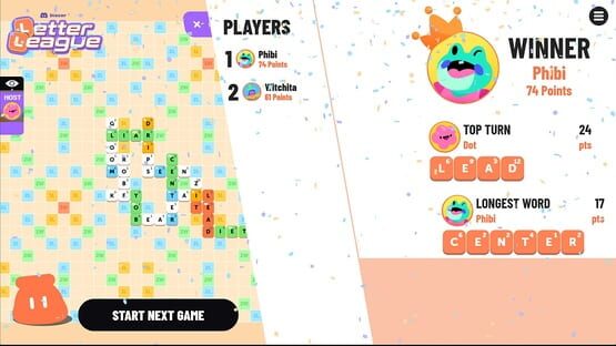 Screenshot Letter League