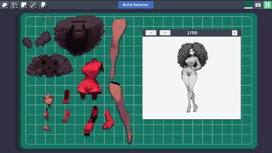 Screenshot Waifu Builder