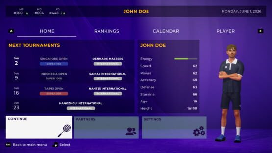 Screenshot Pure Badminton